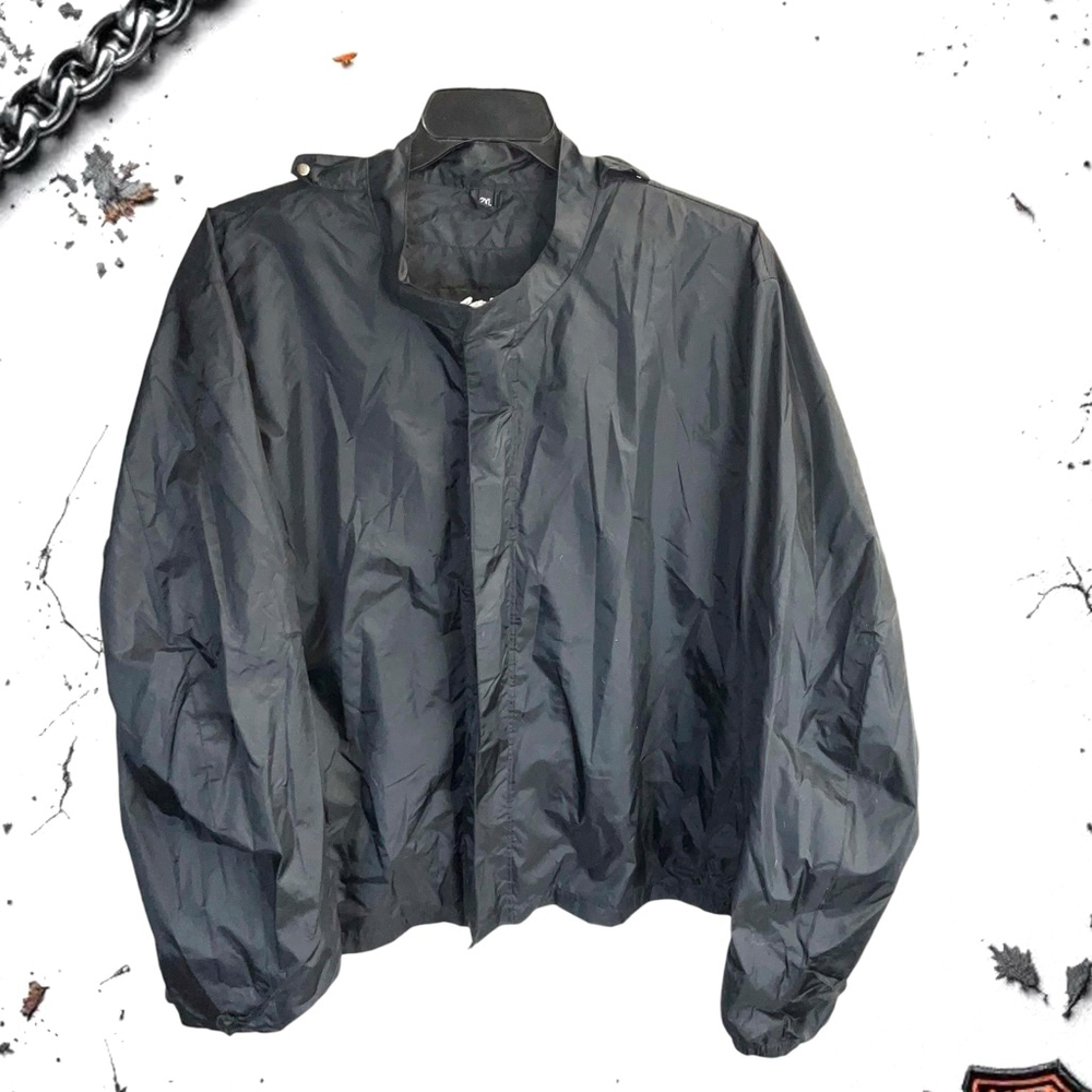 Harley Davidson Biker Leather Jacket w Zip Out Liner/Windbreaker Men 2XL - Picture 11 of 13